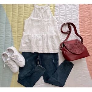 🌸 FINAL SALE PRICE 🌸 Banana Republic high-rise skinny distress Petite 27/4